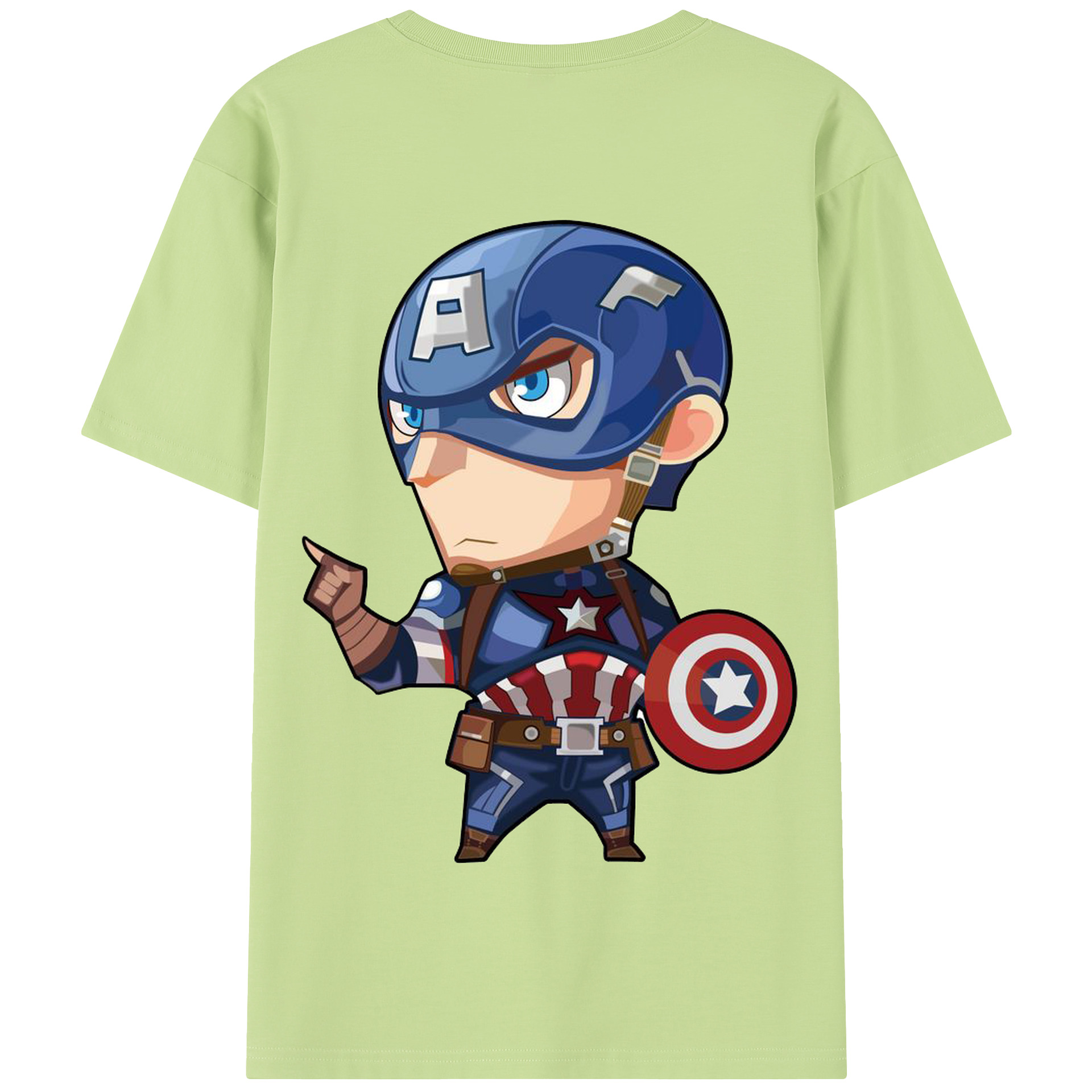 （画像用） アベンジャーズ The Avengers 綿100％半袖Tシャツ（背面プリント）